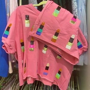 NWOT Queen of Sparkles pink lipstick set